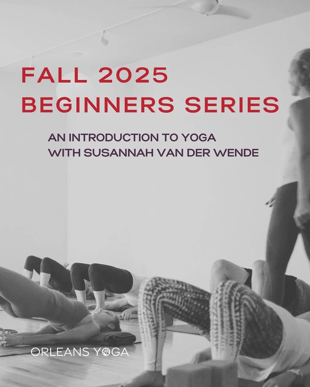 🌱 Beginner&rsquo;s Yoga Series
Tuesdays this fall | October 28 - November 18

Ready to start (or restart) your yoga journey? This 4-week series is designed to:
✨ Introduce foundational poses and breathwork
✨ Build confidence week by week
✨ Create a 