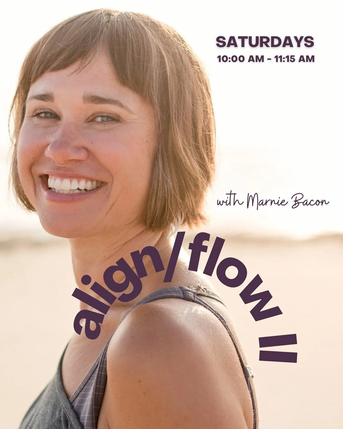 Saturday mornings look a little different, and we&rsquo;re so lucky for it 💛

Marnie Bacon (@marniebacon) now leads our Align/Flow II class, bringing her unique blend of strength, precision and creativity. Her teaching style makes it easy to explore