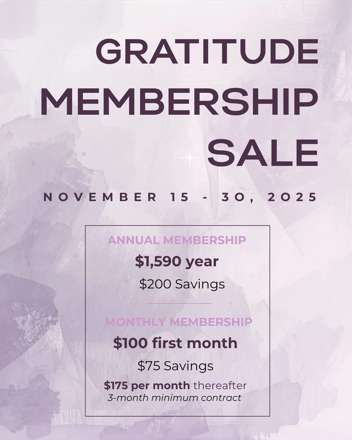 Ready to invest in yourself? Our annual membership sale starts this Saturday, with irresistible discounts on yearly and monthly memberships. Join our community and recommit to your practice. We're honored to share this journey with you and look forwa