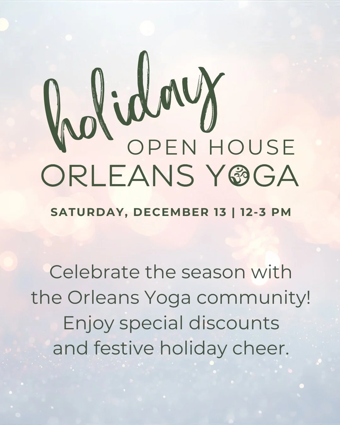 Get ready to join the festive fun! In 3 weeks, we're hosting our annual holiday open house. Come for the treats, stay for the community vibes, and snag some amazing deals. Plus, check out our awesome upgrades - reminder: we&rsquo;ll be closed 12/1-12