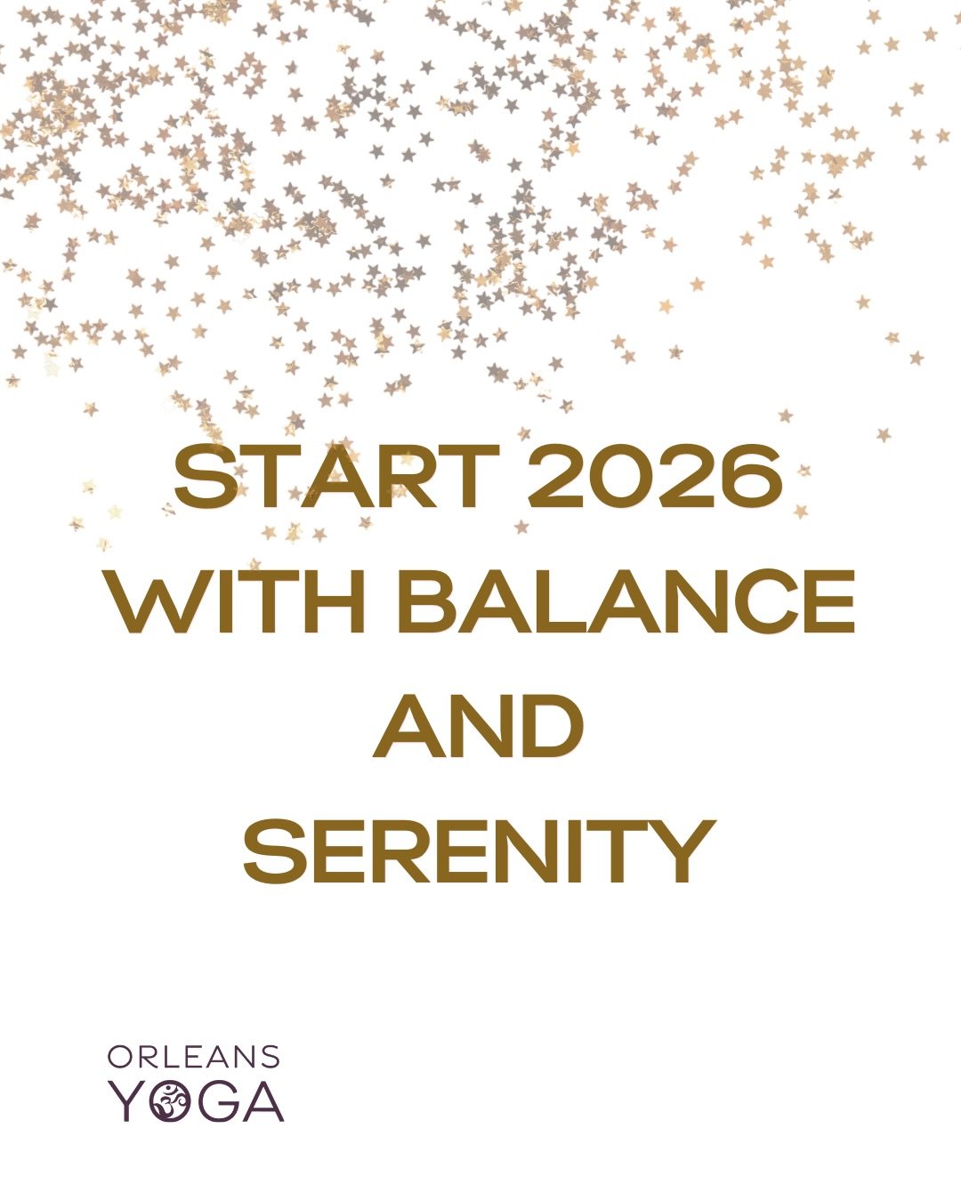 New Year&rsquo;s Day at Orleans Yoga ✨🥂

Begin the year with intention, movement, breath, and stillness. Join us on January 1st for two special offerings designed to help you reset, reconnect, and step into the new year feeling steady and supported.