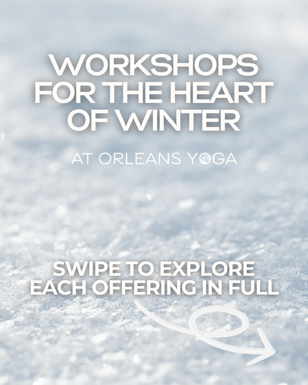 What does your practice need? ❄️

Over the remaining weekends in January, we&rsquo;re offering five unique workshops to support your practice, body, and mind. From gentle flow to deep rest, anatomy and awareness, chant and vibration, Sutra study, and