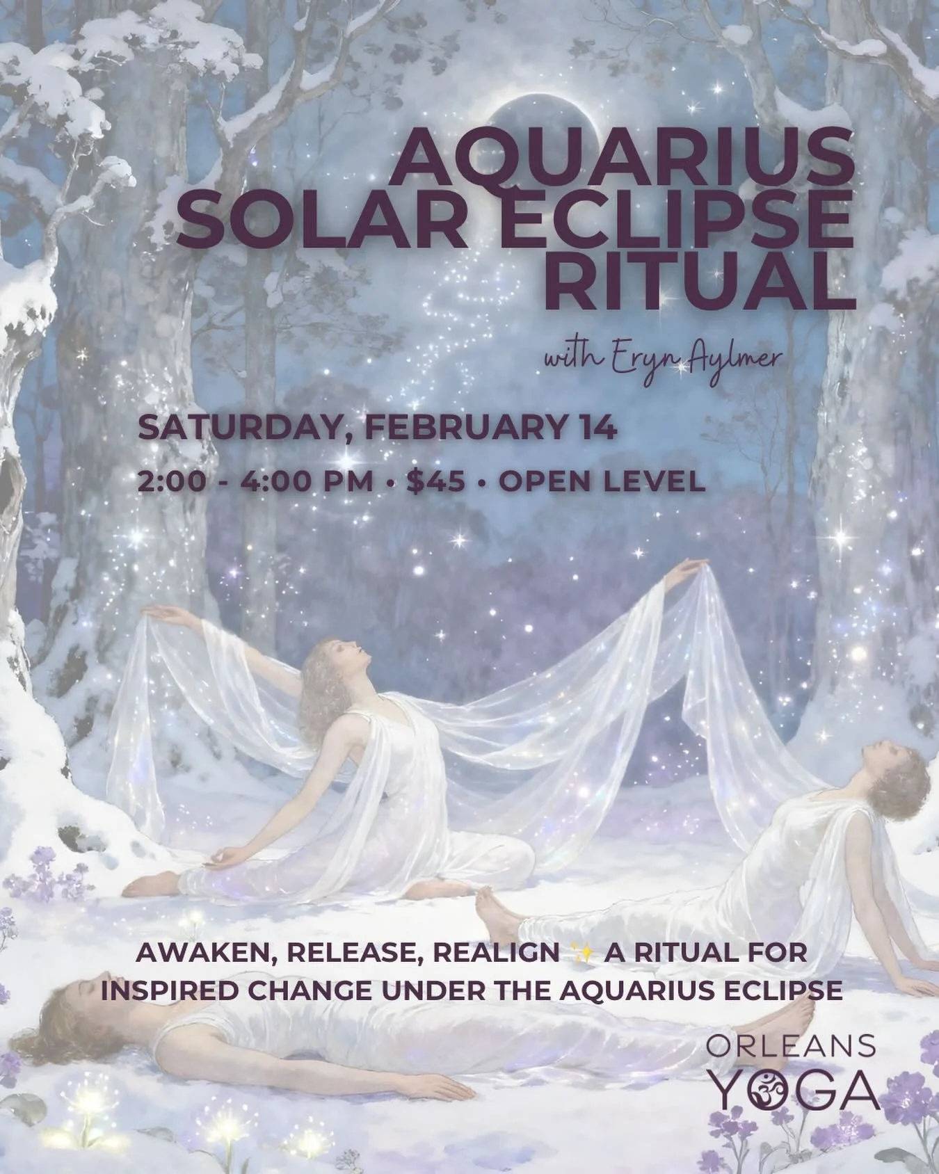 Join @archetypal_yoga for an archetypal yoga ritual to honor the Sun and Moon, embody the astrology of the moment, and align with new moon intentions that feel in flow with your heart center.

This solar eclipse in Aquarius invites awakening, innovat