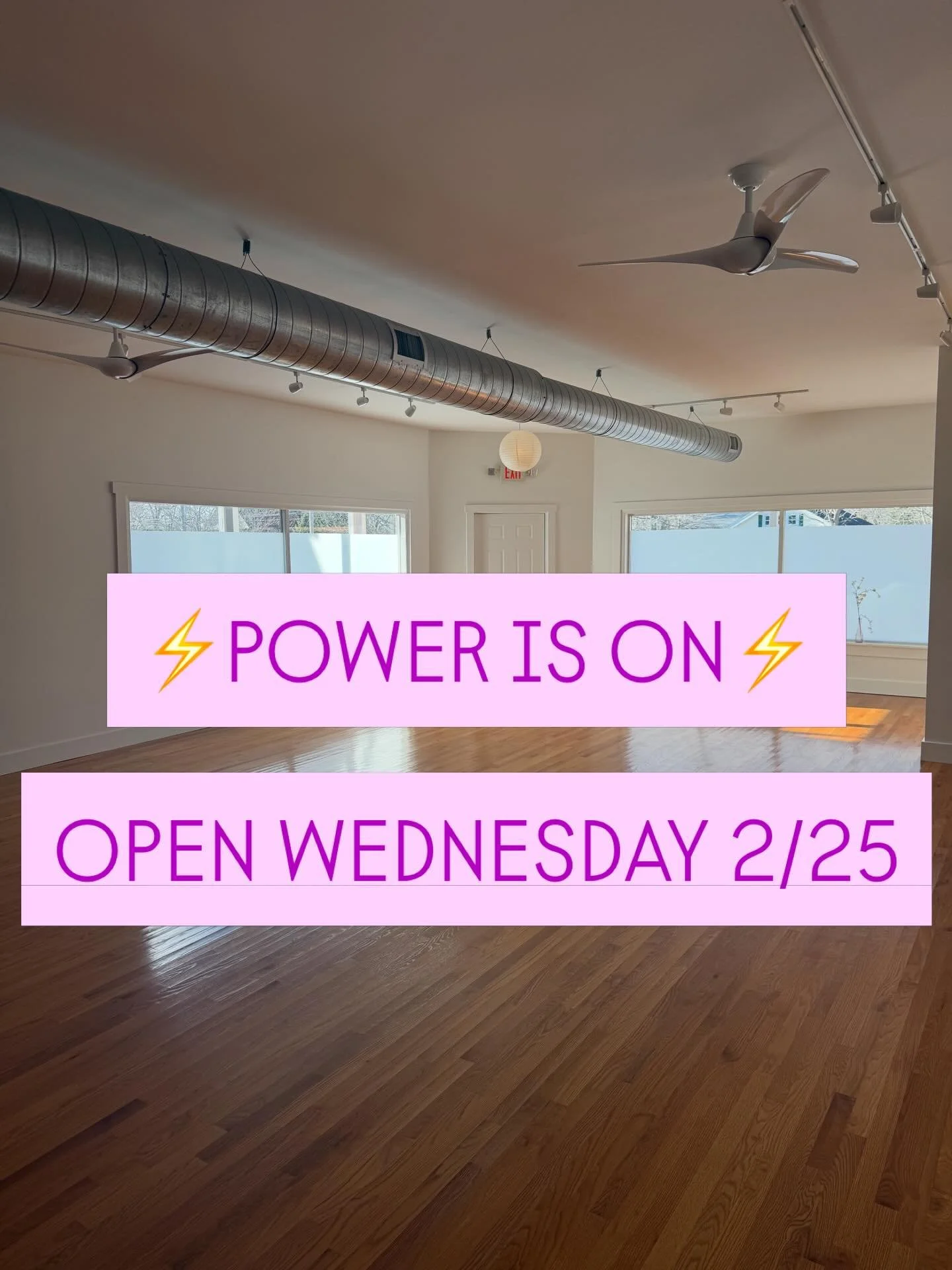 ⚡️We got lucky, power is back on at Orleans Yoga ⚡️

Come see us for a warm and relaxing class tomorrow, we&rsquo;ve missed you!

7:30 Functional Movement w/ Susannah
9:15 Align/Flow w/ Julie
11 Yin w/ Julie
4:15 Gentle w/ Petra
5:45 Align/Flow 2 w/ 