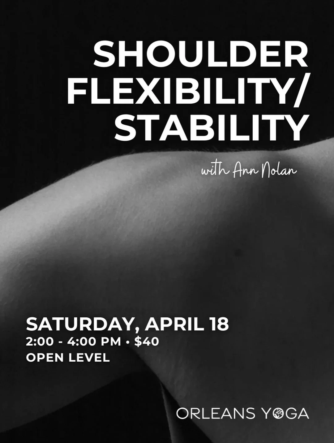 Next Saturday 💫

Strong like a rock, fluid like a yogi&hellip; your shoulders can be both!

Join @annnolan385 for a gentle, informative flow focused on shoulder health, safety, and smart movement.

With 30+ years as a physical therapist, she&rsquo;l
