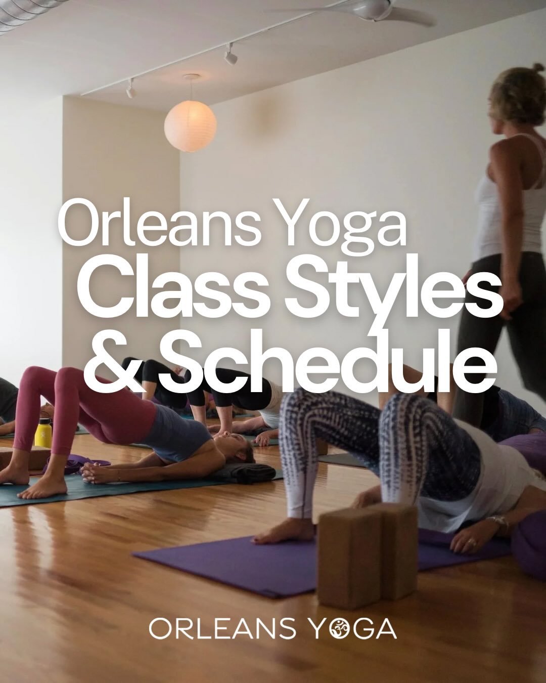 At Orleans Yoga, our schedule offers a variety of class styles rooted in classical yoga principles with a contemporary approach to movement, mindfulness, strength, and sustainability.

You&rsquo;ll find practices that emphasize:
&bull; precise, thoug