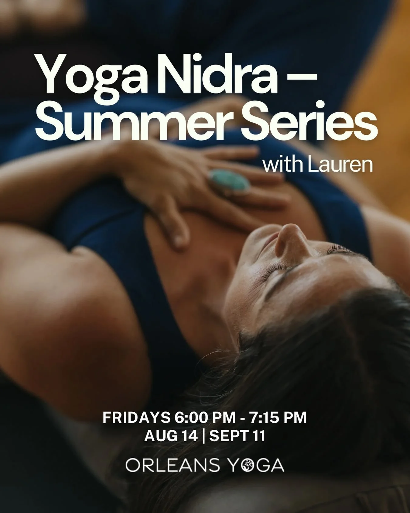 Just a couple of weeks until Lauren&rsquo;s next Yoga Nidra in her Summer Series. If you&rsquo;ve been meaning to experience this deeply restorative practice, now is the perfect time to reserve your spot.

Friday, August 14 | 6:00&ndash;7:15 PM

Bala