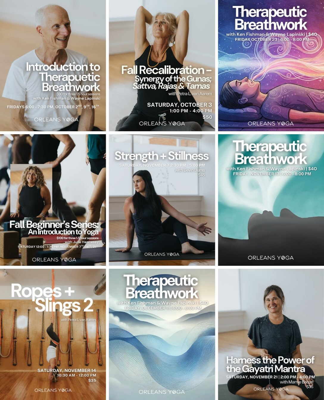 It&rsquo;s workshop season at Orleans Yoga 💟💟

We have such a thoughtful mix of offerings coming up this fall, with plenty of chances to learn, explore, and spend more time together in practice.

Take a look through what&rsquo;s ahead and see what 