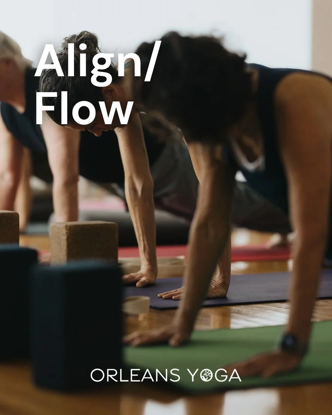 Align/Flow brings together dynamic movement with deliberate attention to alignment and breath.

Expect a steady, purposeful practice with precise cueing and opportunities to explore more challenging postures and methods along the way. The pace allows