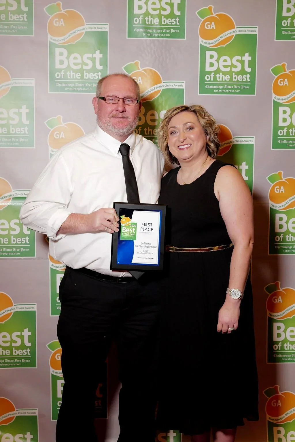 Best Insurance Agent (Jace Thompson) & the Best Wife of an Insurance Agent (Erica Thompson)