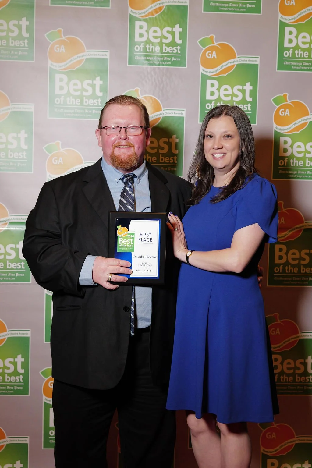 Best Electrician (Joseph Thompson) & the Best Wife of an Electrician (Adriana Thompson)