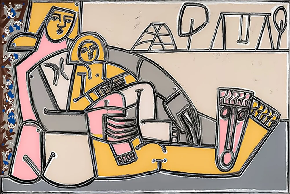 Mother And Child By The Park