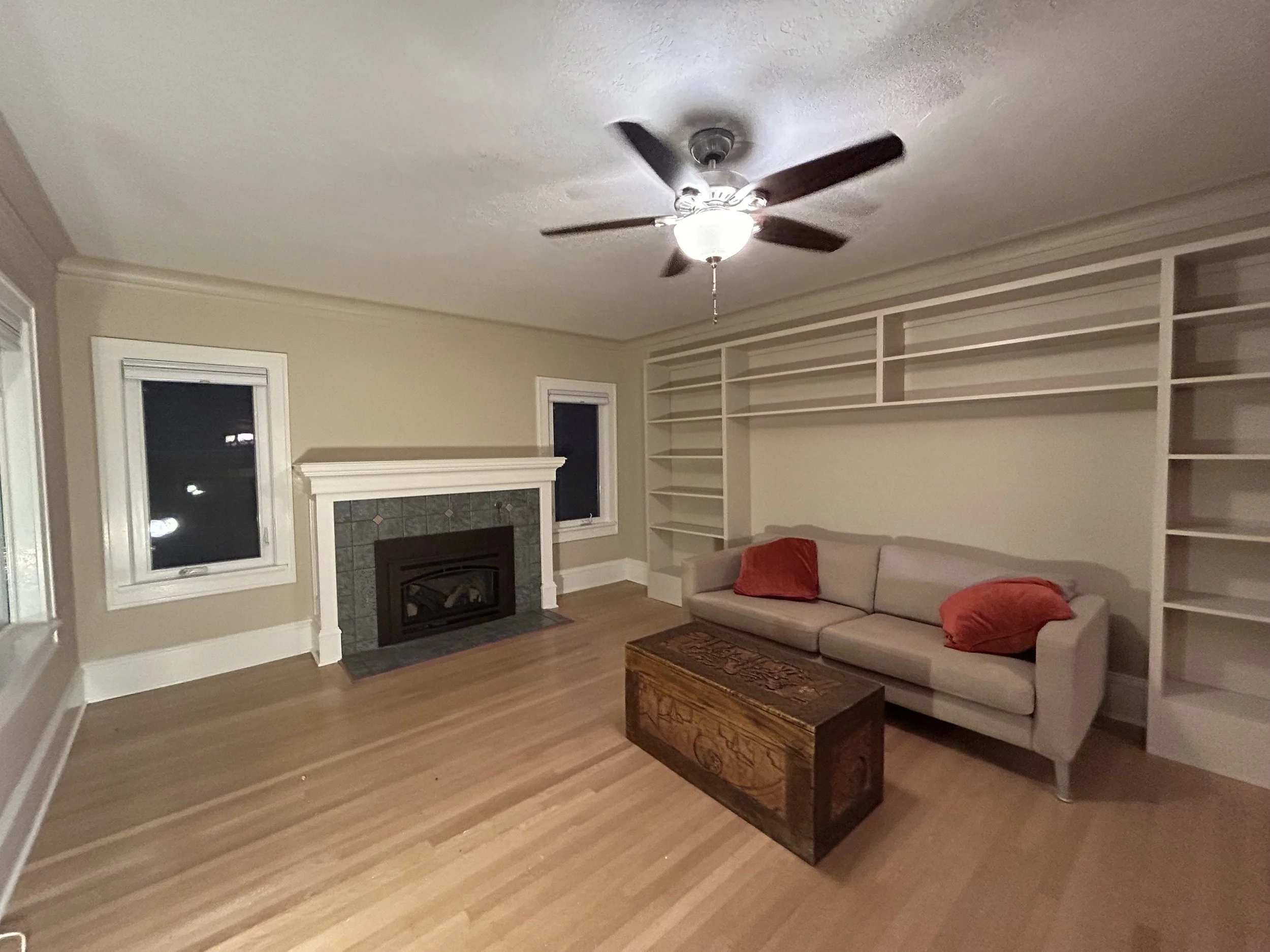 Interior painting project in East Portland featuring freshly painted walls, ceilings, and cabinets using Sherwin‑Williams Duration paint by Certified Painting & Contracting.