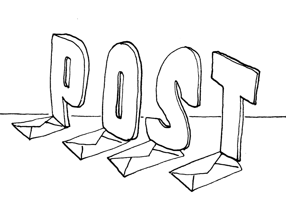 Links door het midden