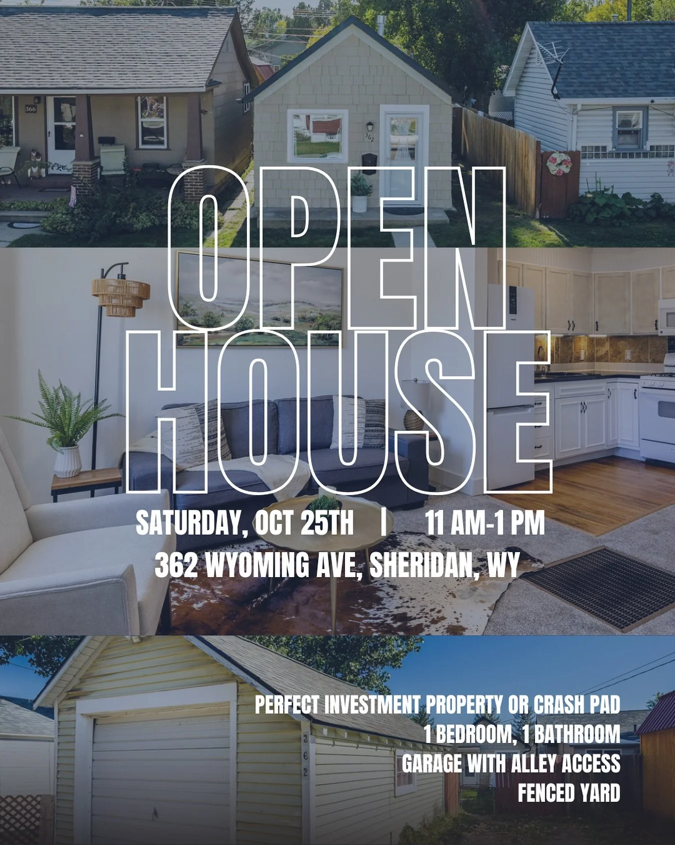 In your minimalist era BUT with a garage &ldquo;just in case.&rdquo; 💁🏼&zwj;♀️ 🚨 Zoned R3! Enjoy a Sheridan crash pad or a simple and darling home with a garage, fenced yard, alley access, and extra parking space by the garage. 

📍 362 Wyoming Av