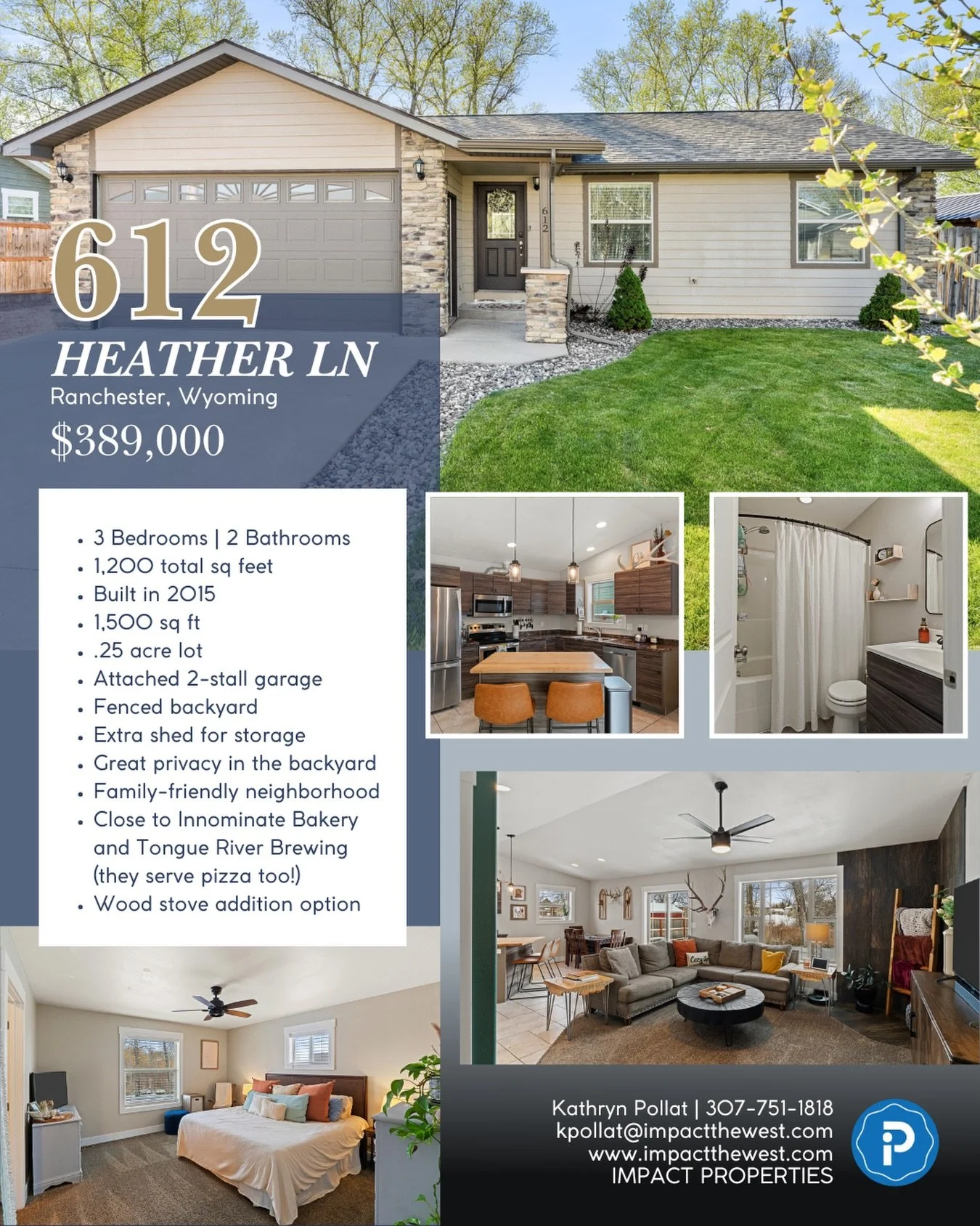 🚨 NEW LISTING 🚨Ranchester continues to quietly steal hearts&hellip; and this home is a perfect example why. Great privacy in the backyard, a family-friendly neighborhood, and close enough to grab coffee at Innominate Bakery or pizza at Tongue River