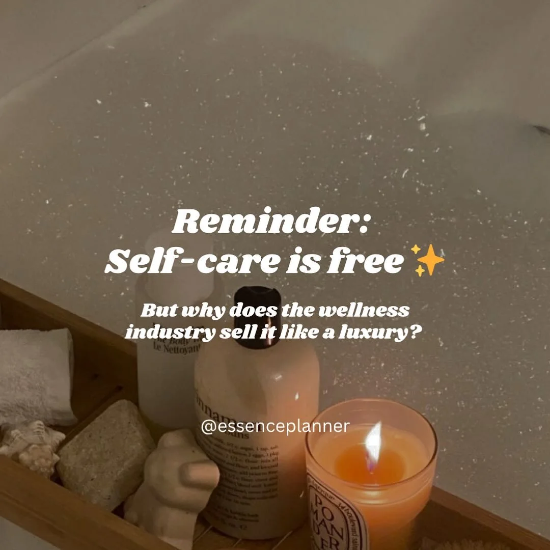 🤎 Reminder: Self-care is free 

✨ You don&rsquo;t need to buy expensive smoothies to be healthy 
✨ You don&rsquo;t need a pilates class to be snatched 
✨ You don&rsquo;t need social media&rsquo;s version of self-care to take care of your well being 