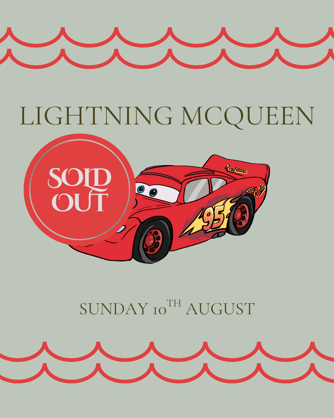 MEET & GREET: Lightning Mcqueen!
