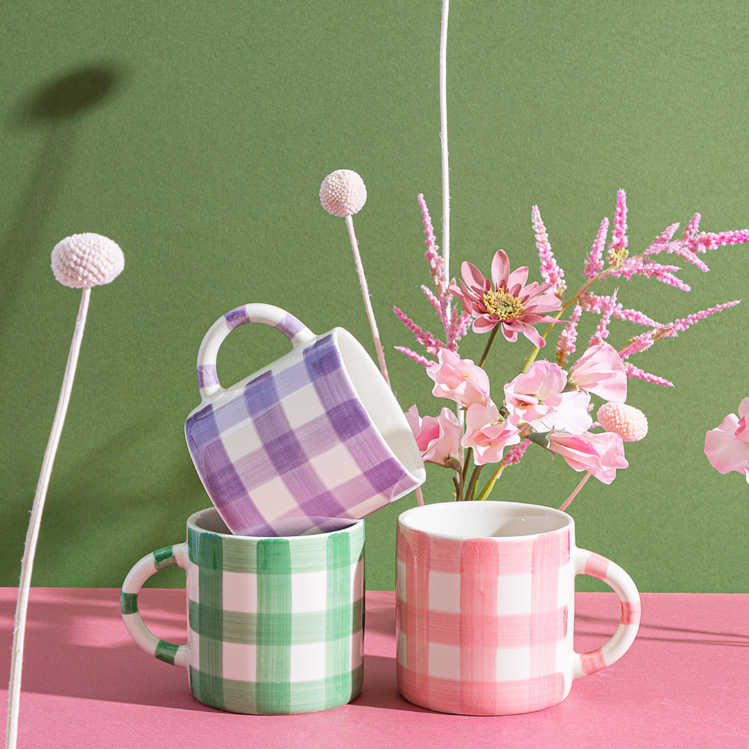 Sass & Belle Gingham Mug