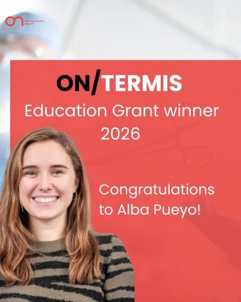 ALBA PUEYO MOLINER RECEIVES ON FOUNDATION / TERMIS EDUCATION GRANT 2026