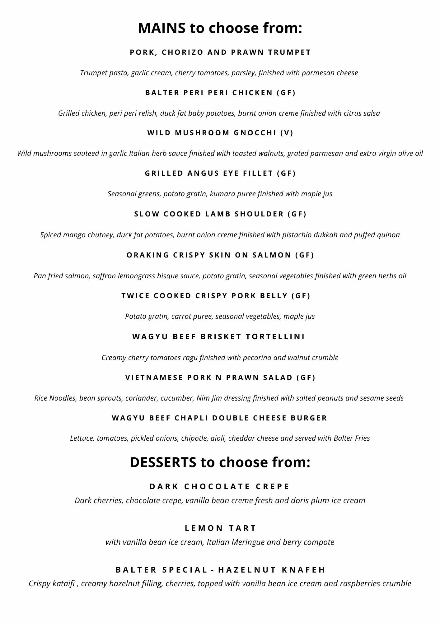 Private Venue and Bar — Balter
