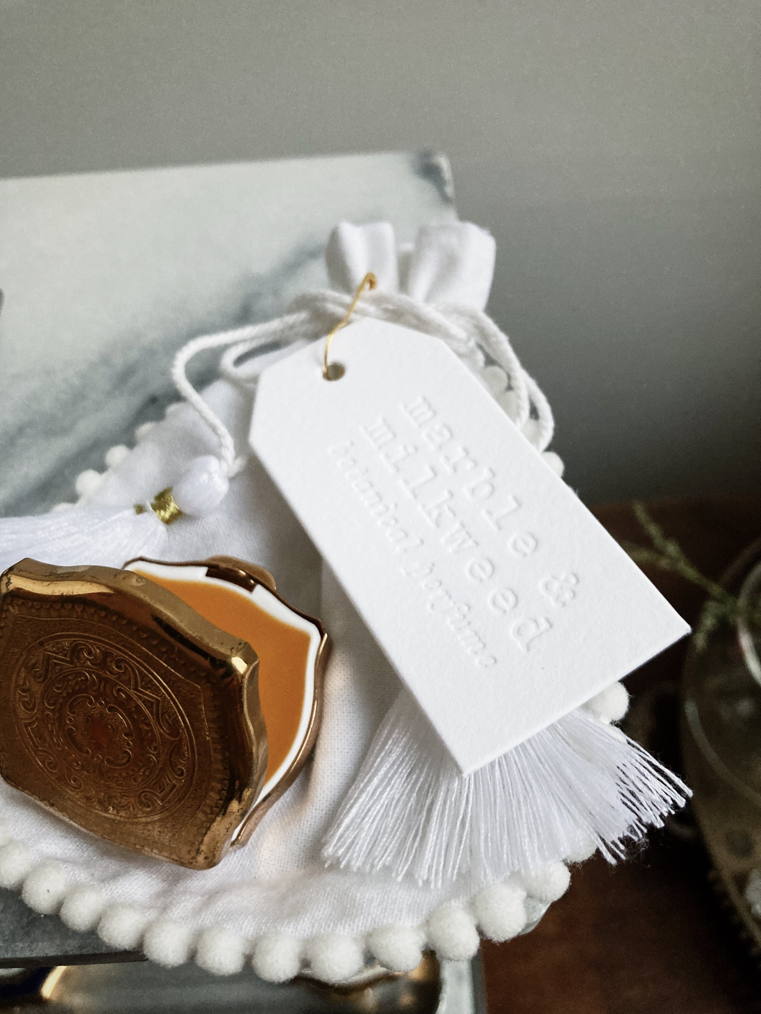 marble & milkweed | vintage gold filigree perfume balm case filled with rose cardamom and sandalwood.JPG