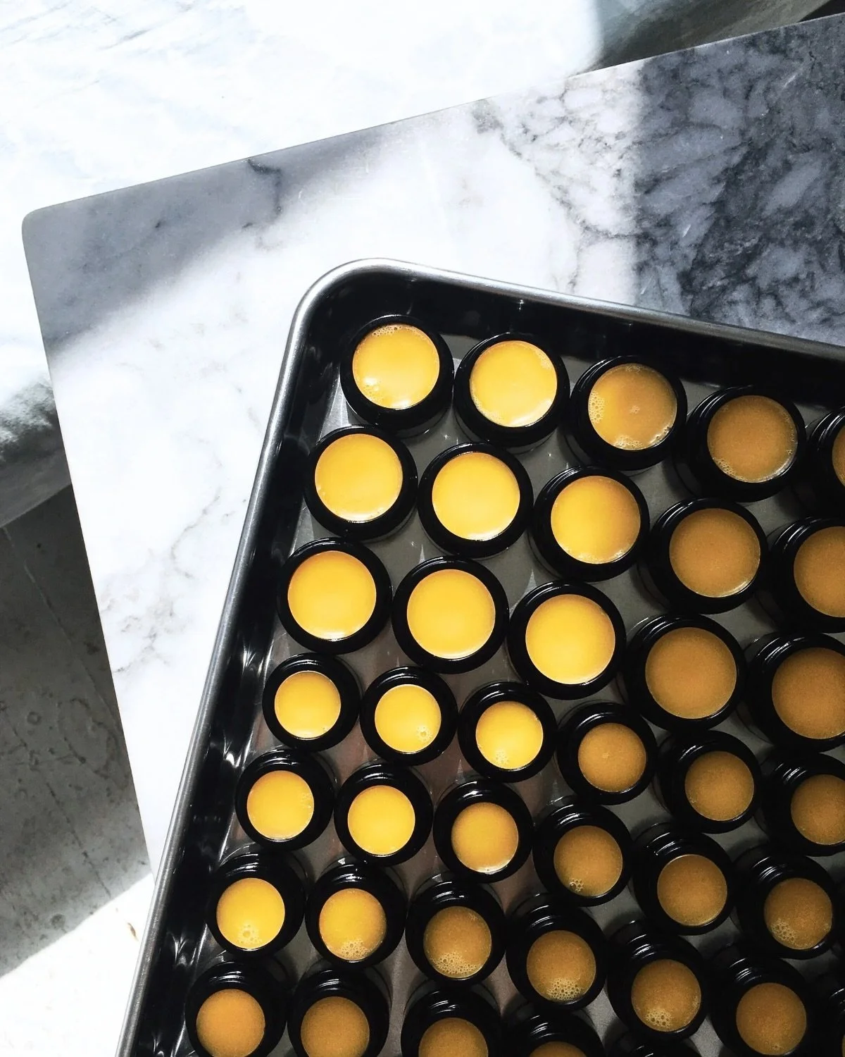 just poured: our nourishing facial balm 🧡 November&rsquo;s subscriber exclusive, check your inbox for a discount code 💌 

infusions of organic calendula from Vermont, sustainable frankincense from Somaliland, and propolis from Pennsylvania add laye