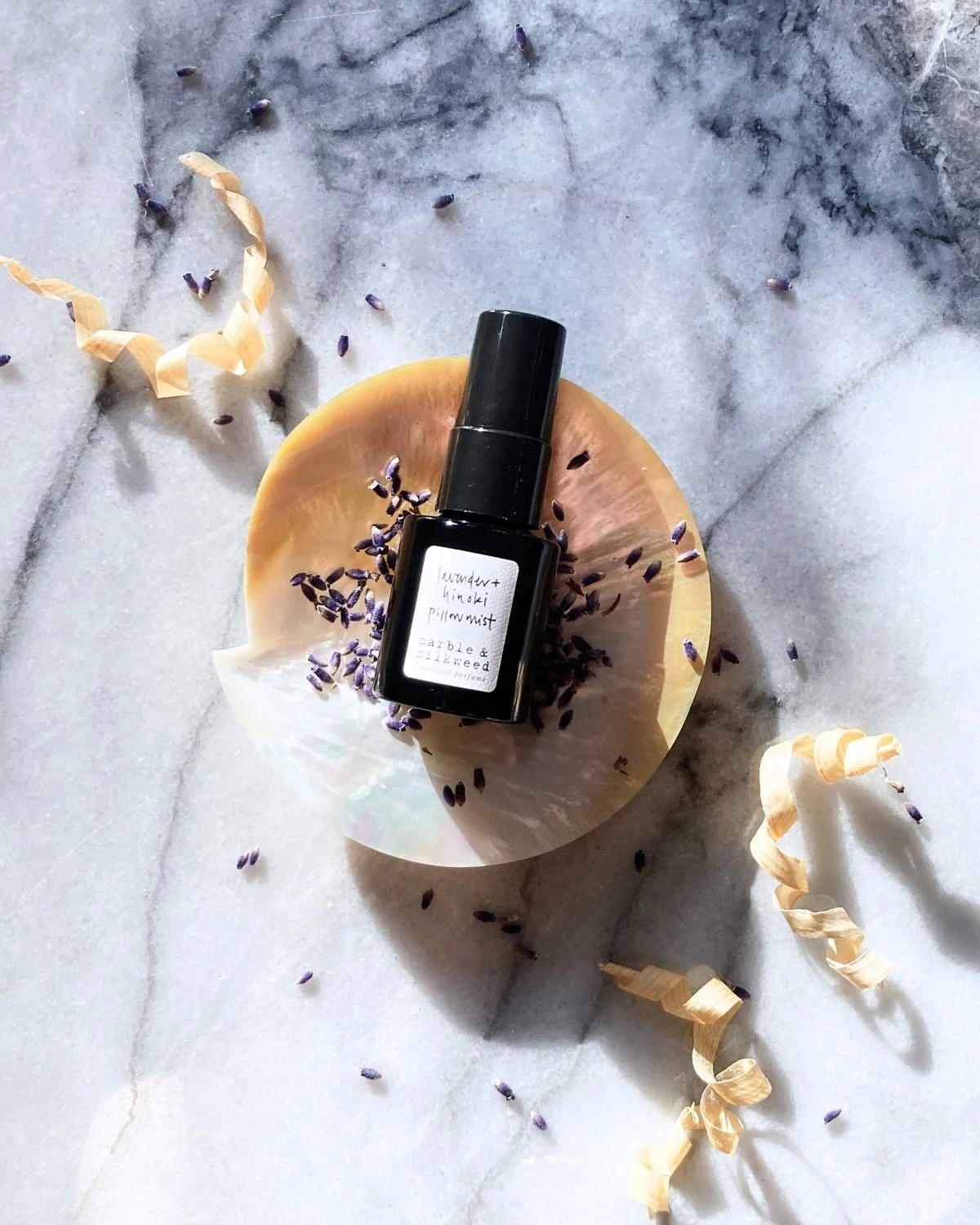 While it&rsquo;s also lovely at bedtime, I&rsquo;m starting this Monday morning with a spritz of our lavender + hinoki pillow mist, as a centering ritual for the week ahead.

Spritz onto pillows, linens, scarves &amp; hair anytime to create a restora