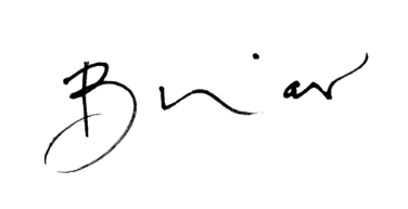 my signature (Briar) in black handwriting
