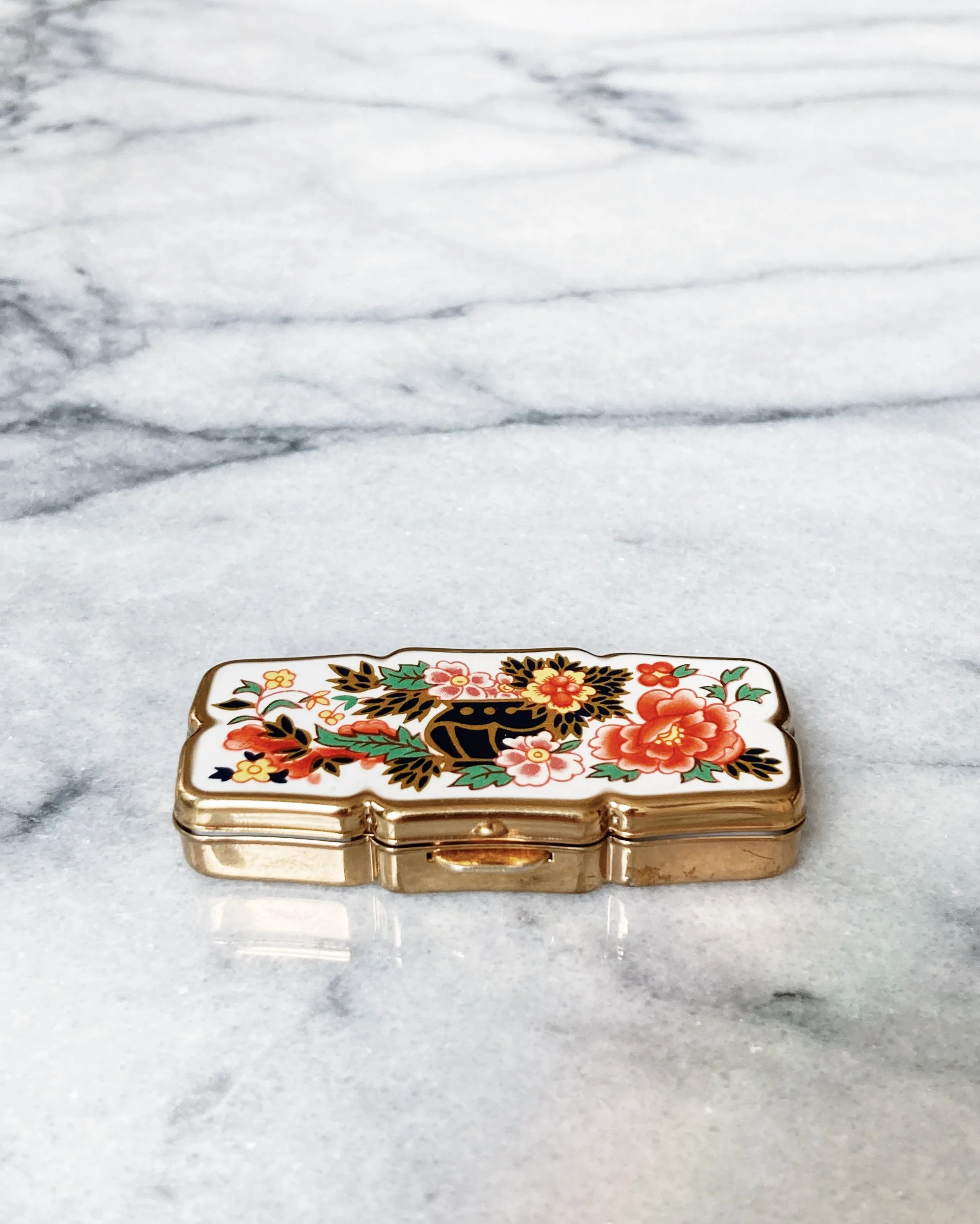 marble & milkweed | vintage solid perfume balm compact - coral peony bouquet 5.JPG