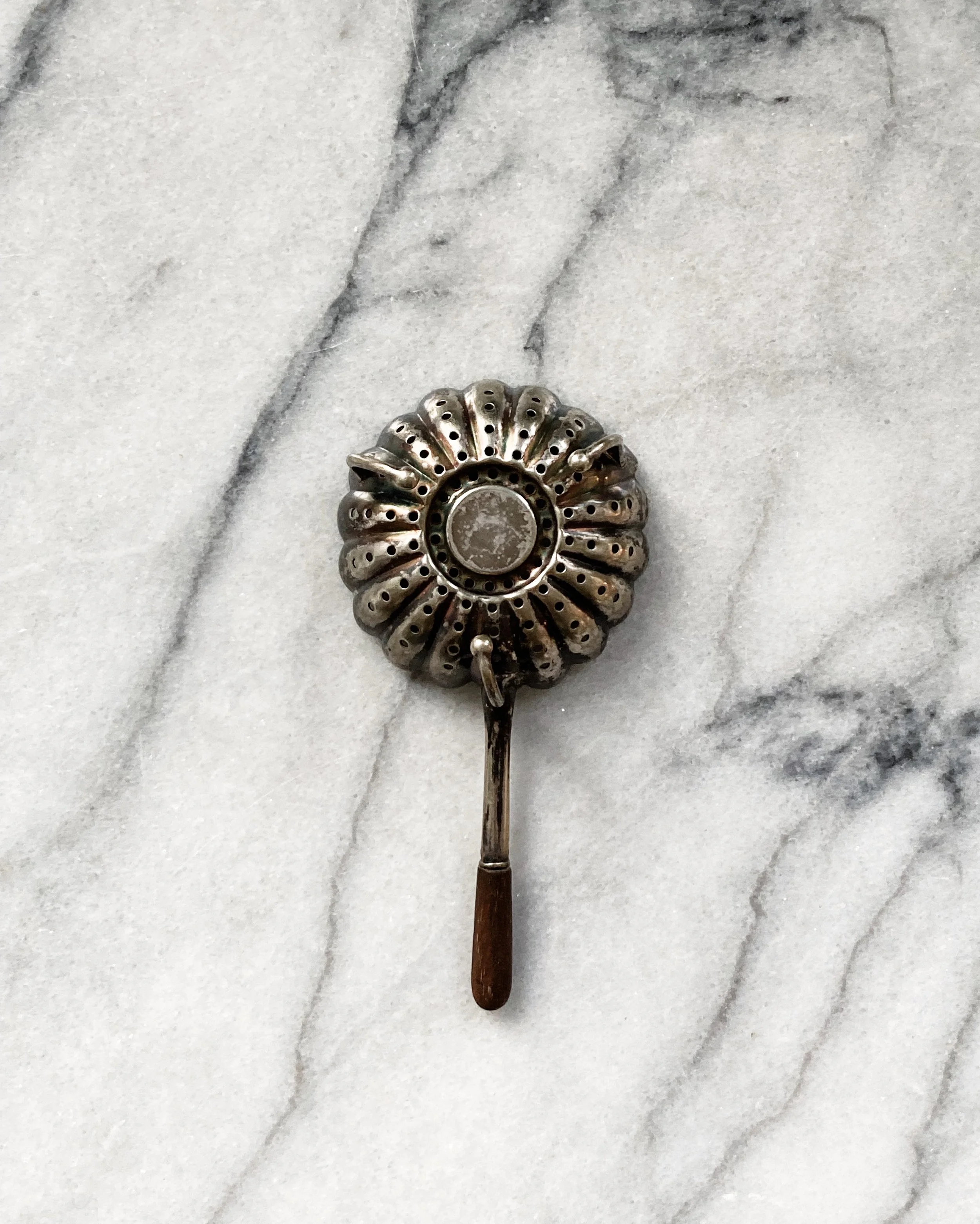 marble & milkweed | vintage tea strainer - blossom 5.JPG