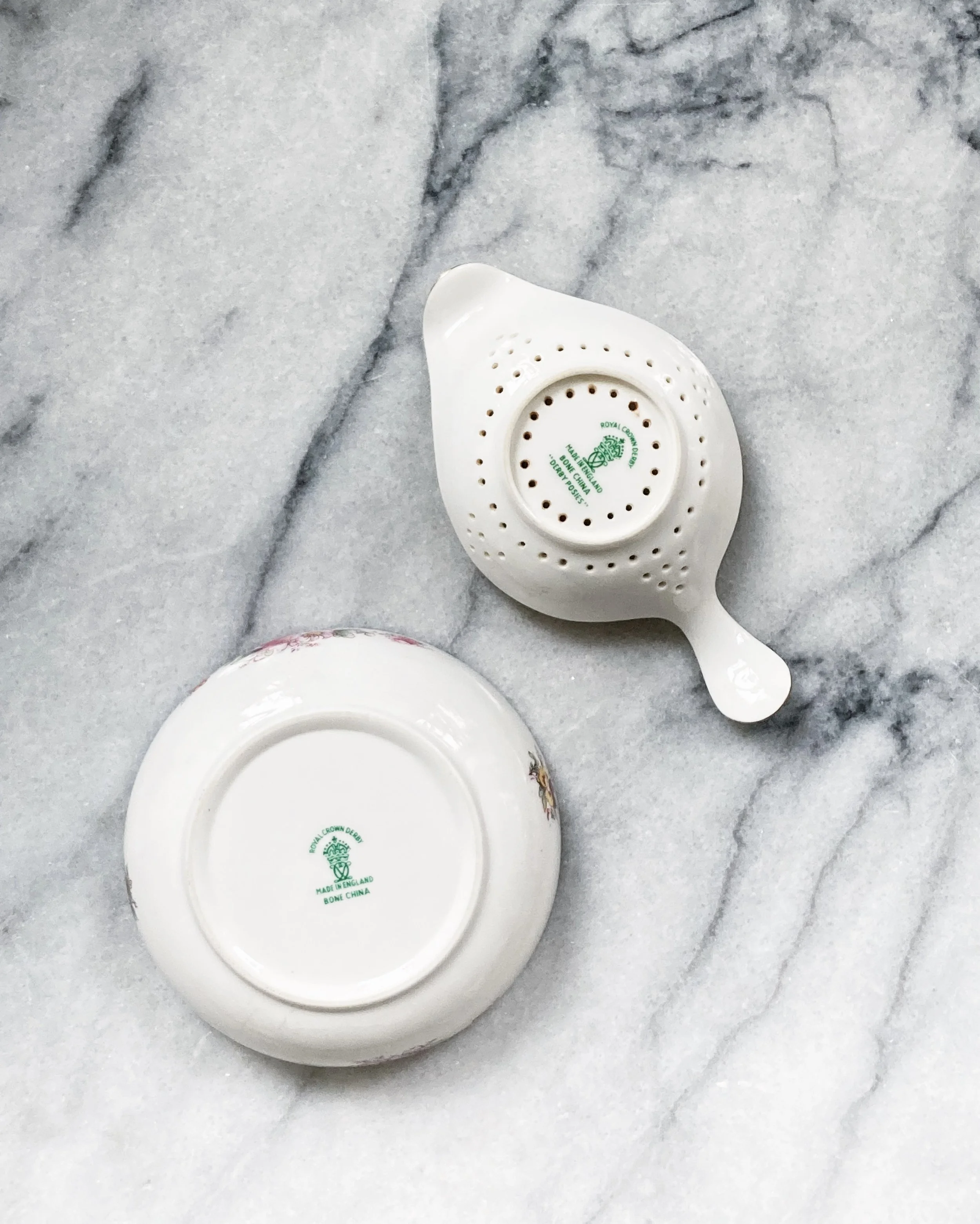 marble & milkweed | vintage bone china tea strainer set 5.JPG