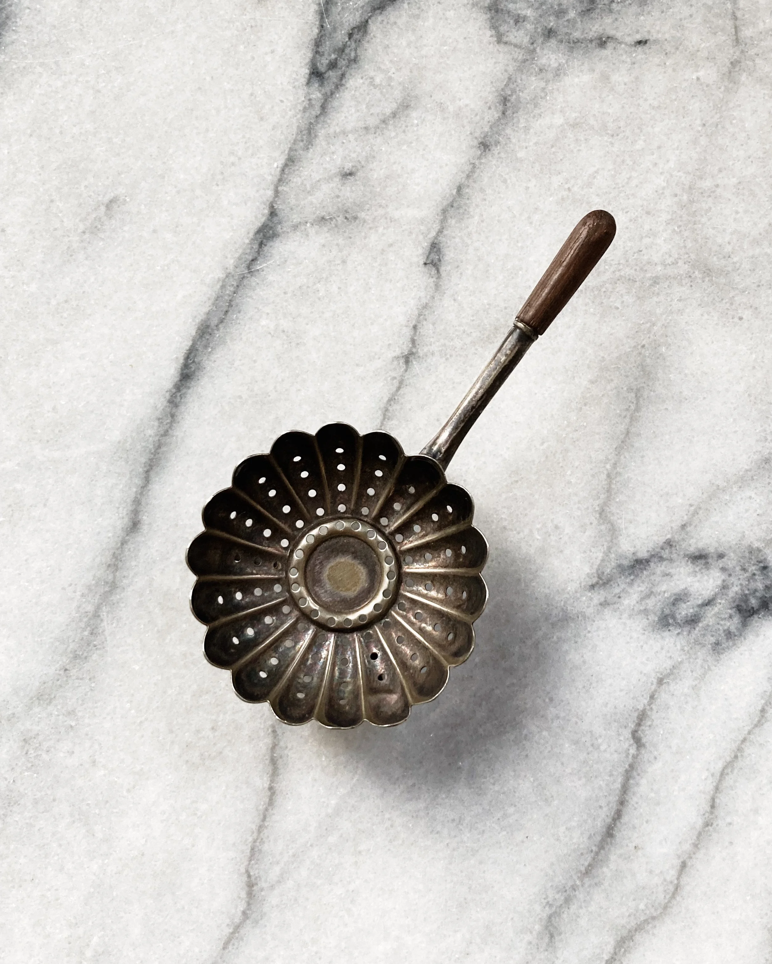 marble & milkweed | vintage tea strainer - blossom 4.JPG