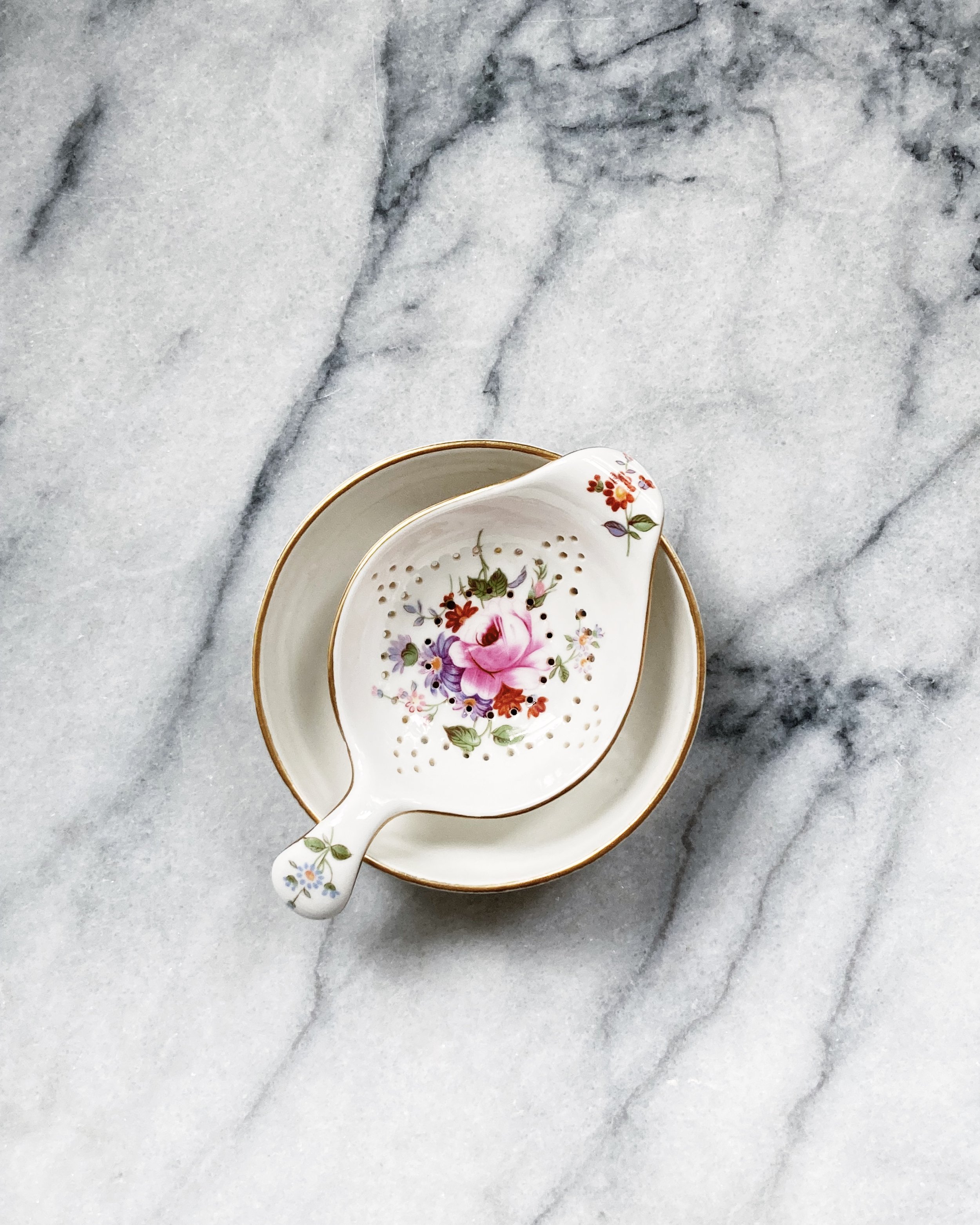 marble & milkweed | vintage bone china tea strainer set 1.JPG