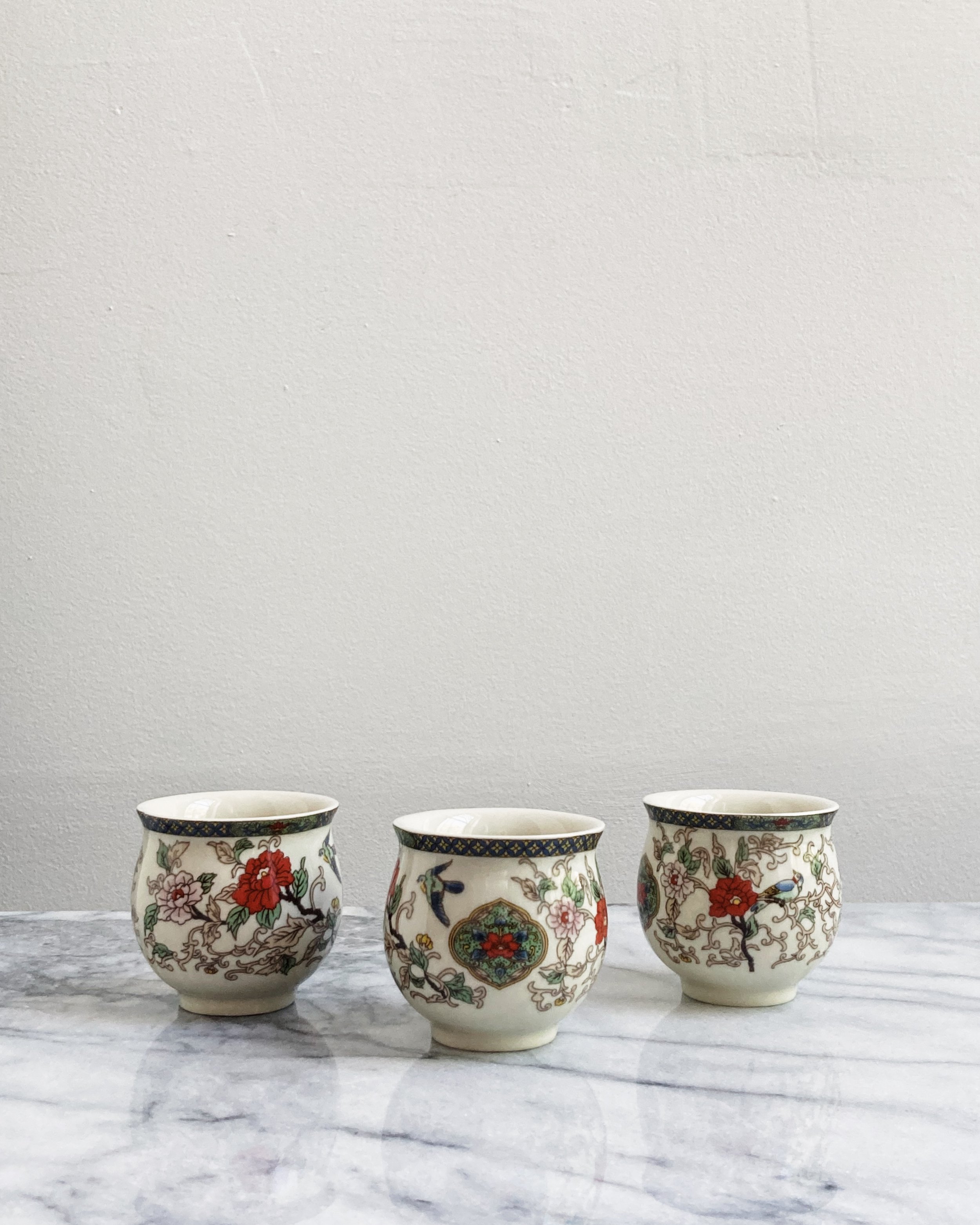 marble & milkweed | vintage ceramic tea set - birds & peonies 5.JPG