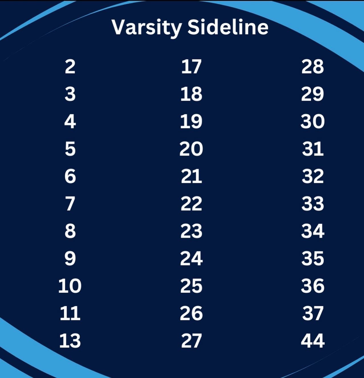 Congratulations to all our athletes that made our varsity 24/25 team. Please see additional information on our website.