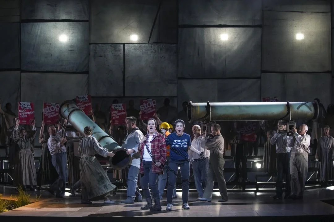 Marion as Dawn in Migrations with Welsh National Opera