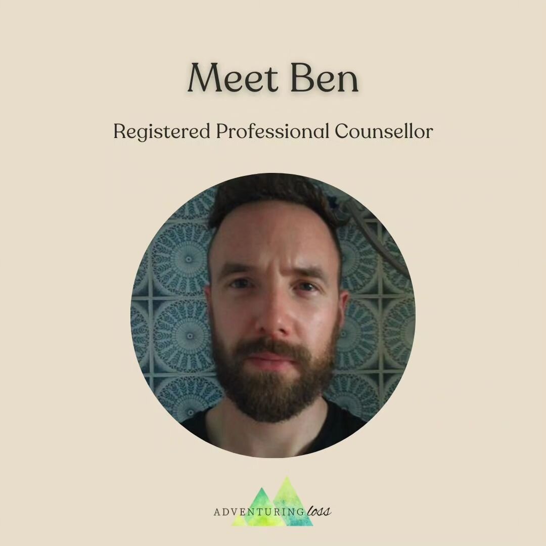 We are so excited to welcome Ben to our team!

Ben specializes in grief &amp; loss, family and relational issues, and supports folks who have been diagnosed with a chronic/terminal illness and the people who love them.

Ben's life experience, clinica