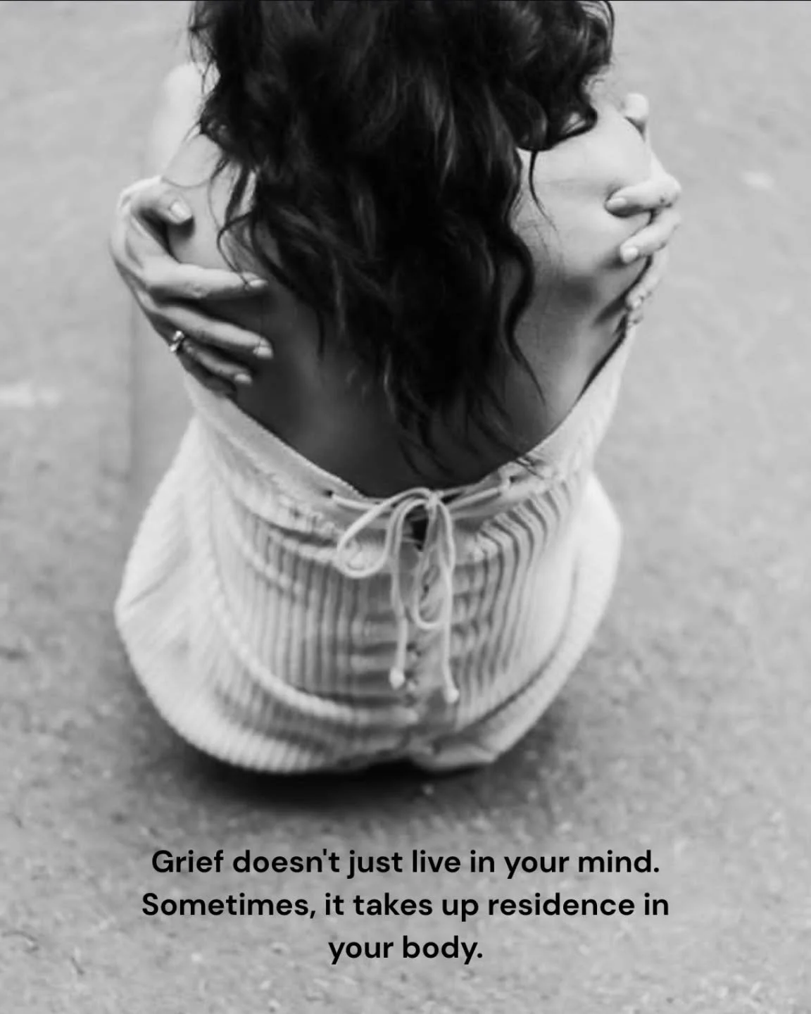 Grief doesn't just live in the mind. It takes up residence in the body.

The heaviness in your chest. The way certain songs stop you mid-step. The tightening in your throat before you've even registered a thought. The exhaustion that is not about sle