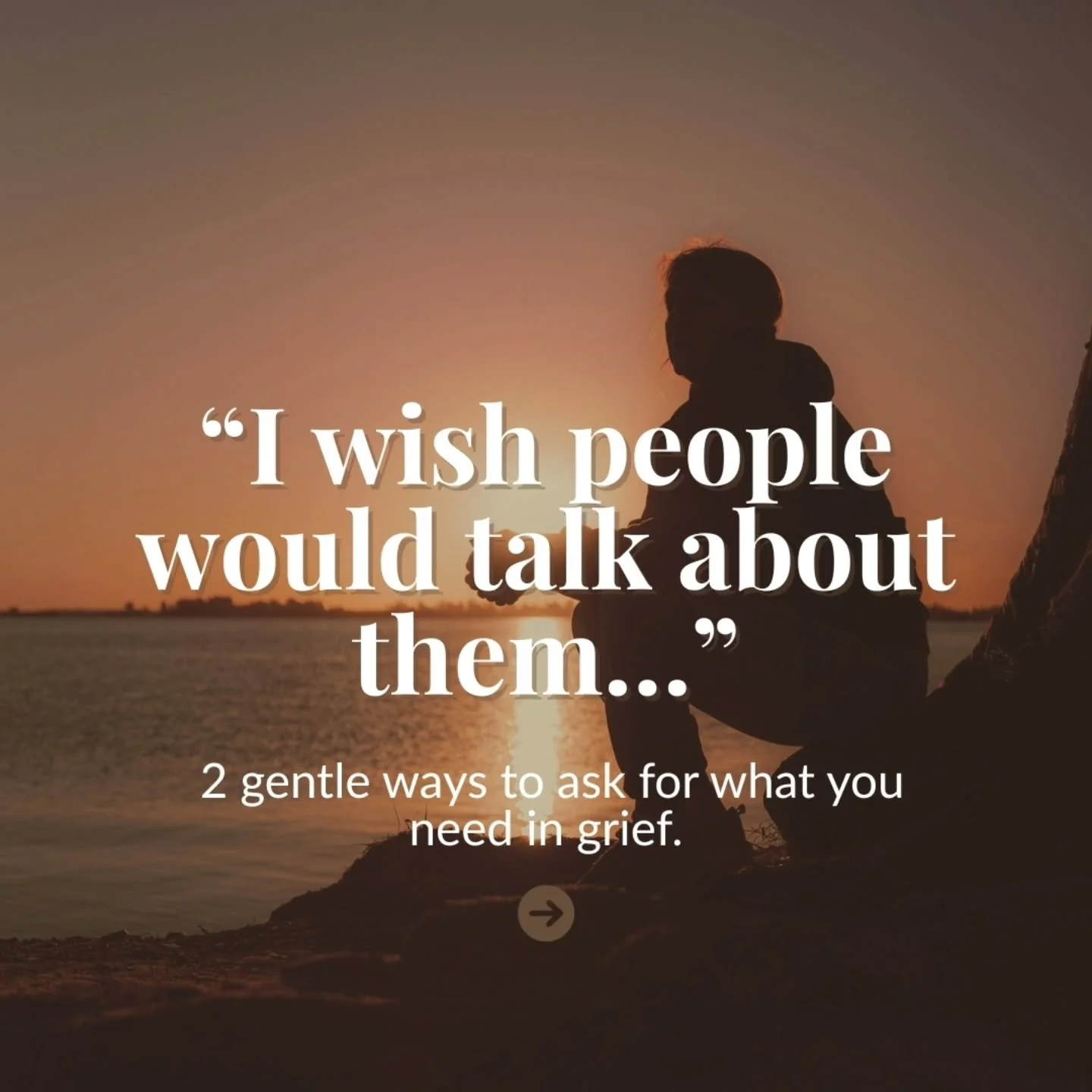 Grief can feel incredibly lonely&hellip; not only because you've lost someone significant, but because the way the world keeps moving can make it feel like they&rsquo;ve been left behind in conversation too.

One of the most common things we hear is 