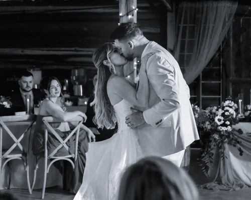 First dance, black and white