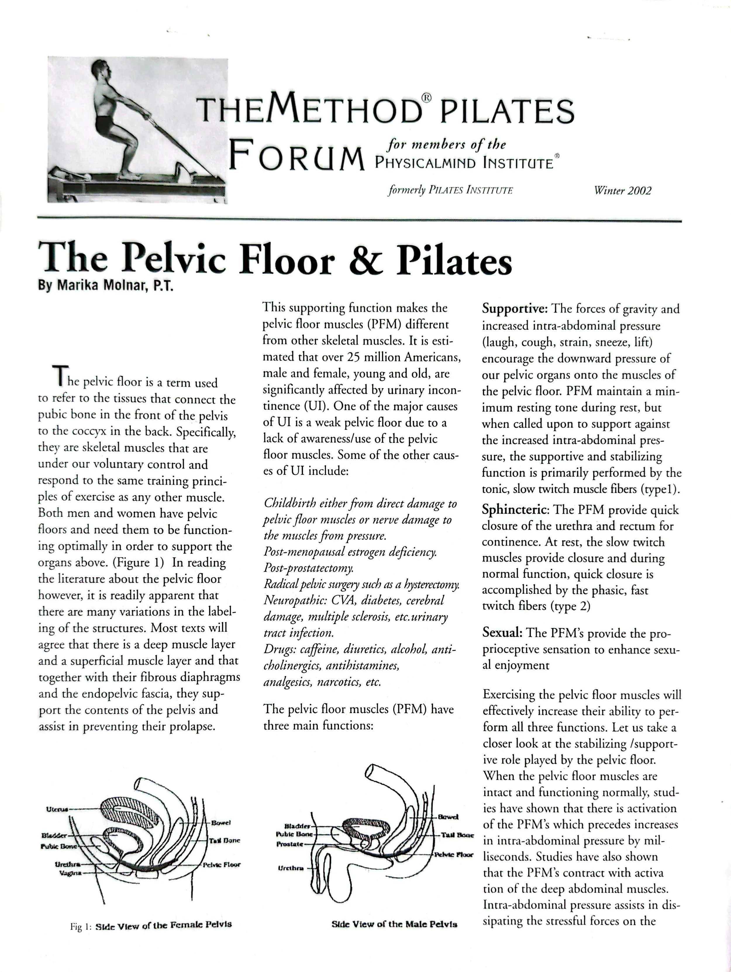 The Method Pilates Forum, Winter 2002