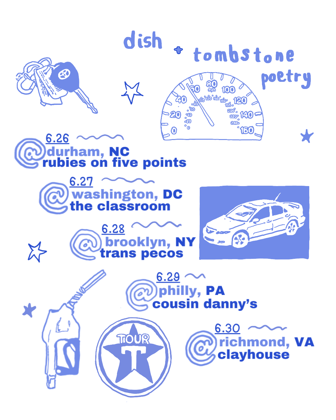 dish / tombstone poetry (east coast tour, jun '24)