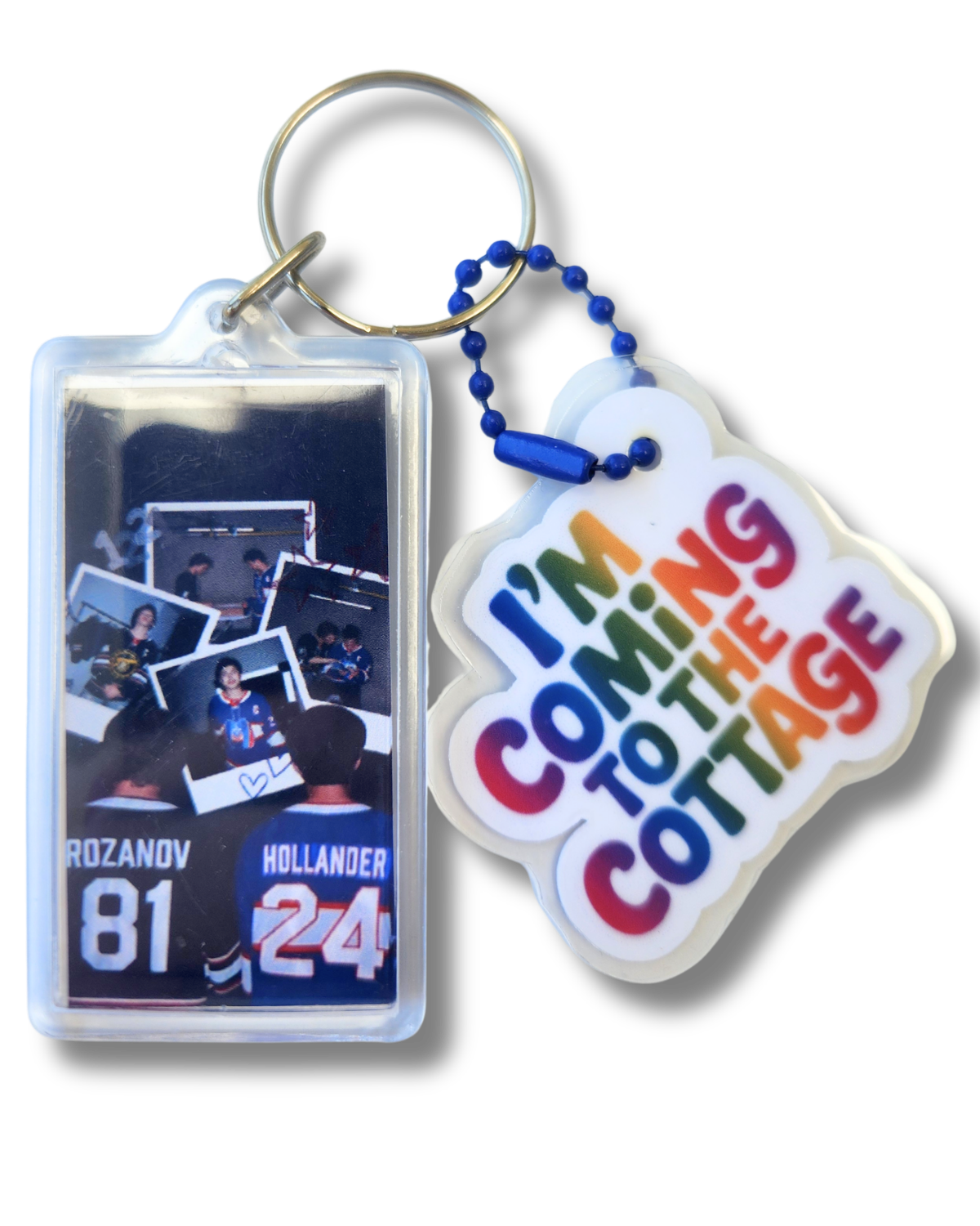Heated Rivalry Cottage Keychain