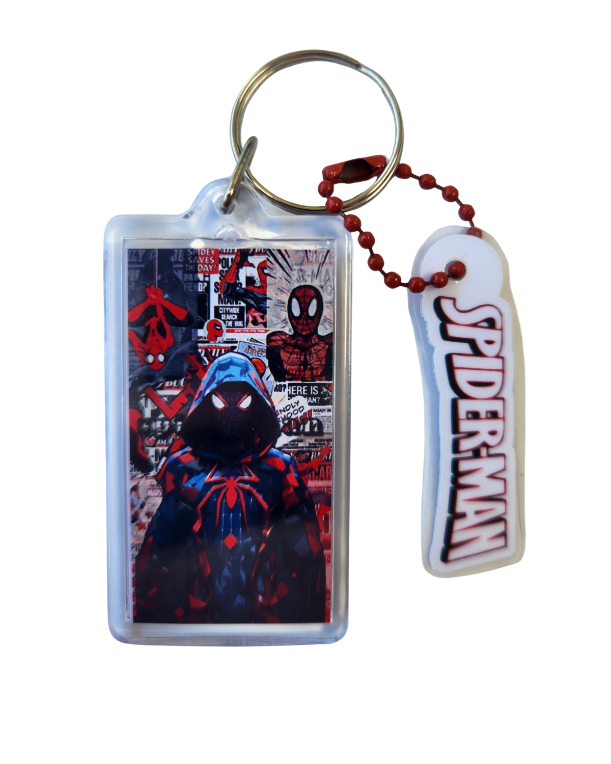Spiderman Comic Keychain