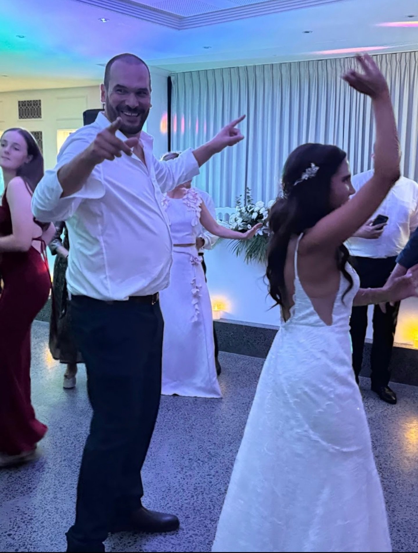 Congratulations to the happy couple, Andrew &amp; Alejandra! 💍✨
What an unforgettable night celebrating your love &mdash; dancing nonstop to the incredible beats by DJ Jimmy V from JJK Entertainment! 🎶🔥
If you&rsquo;re looking for entertainment th