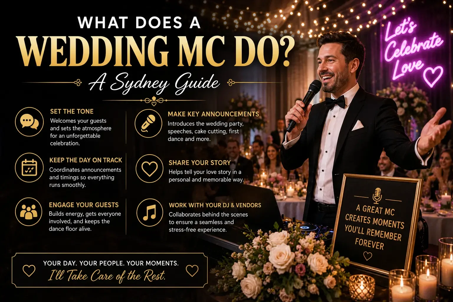 What does Sydney Wedding MC Do