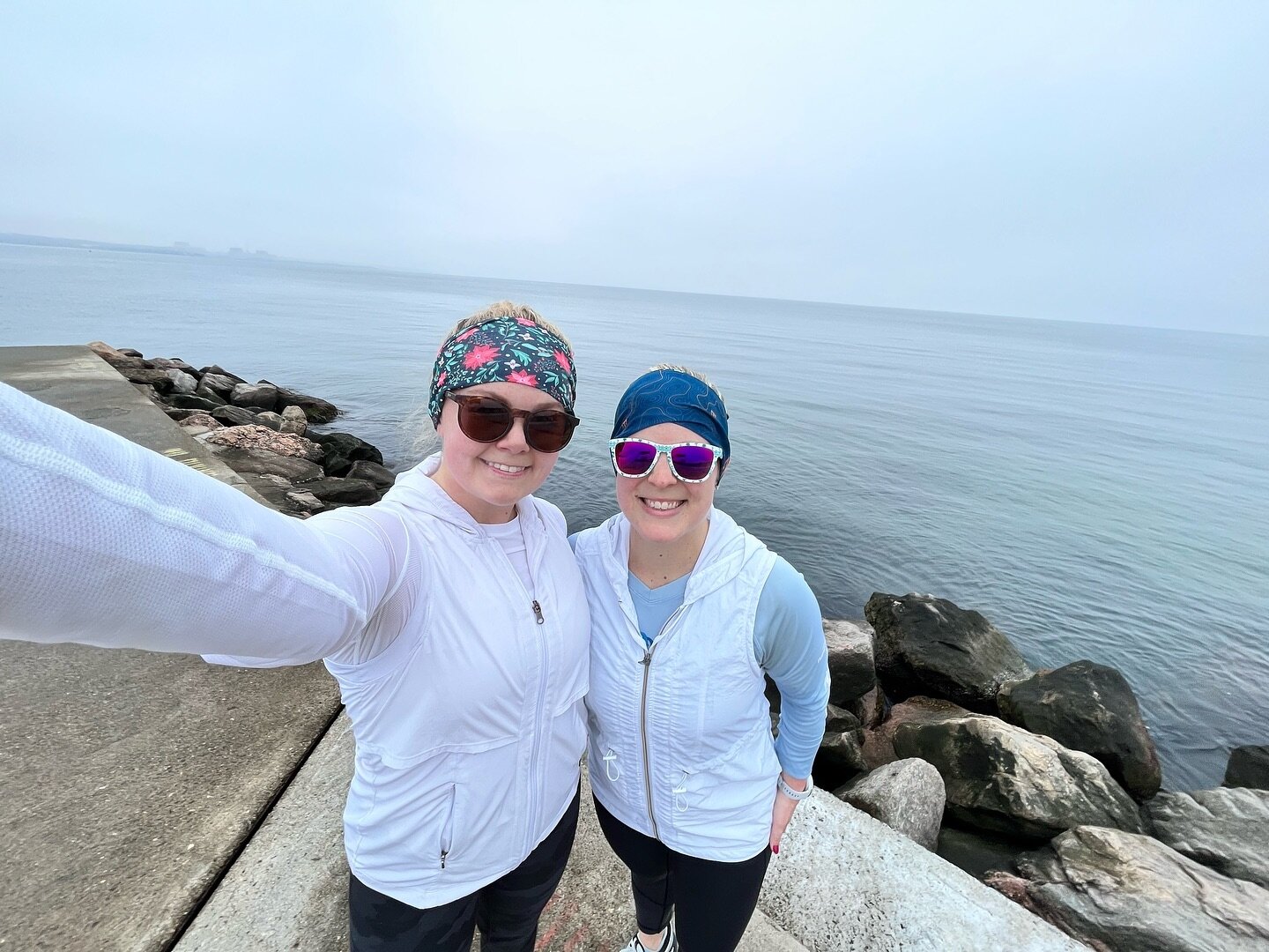 Saturday 10k! Super easy, lots of convo, lots of water views (per usual 😉)

We are celebrating Laura&rsquo;s birthday weekend with a run, followed by some brunch 🏃&zwj;♀️🥂