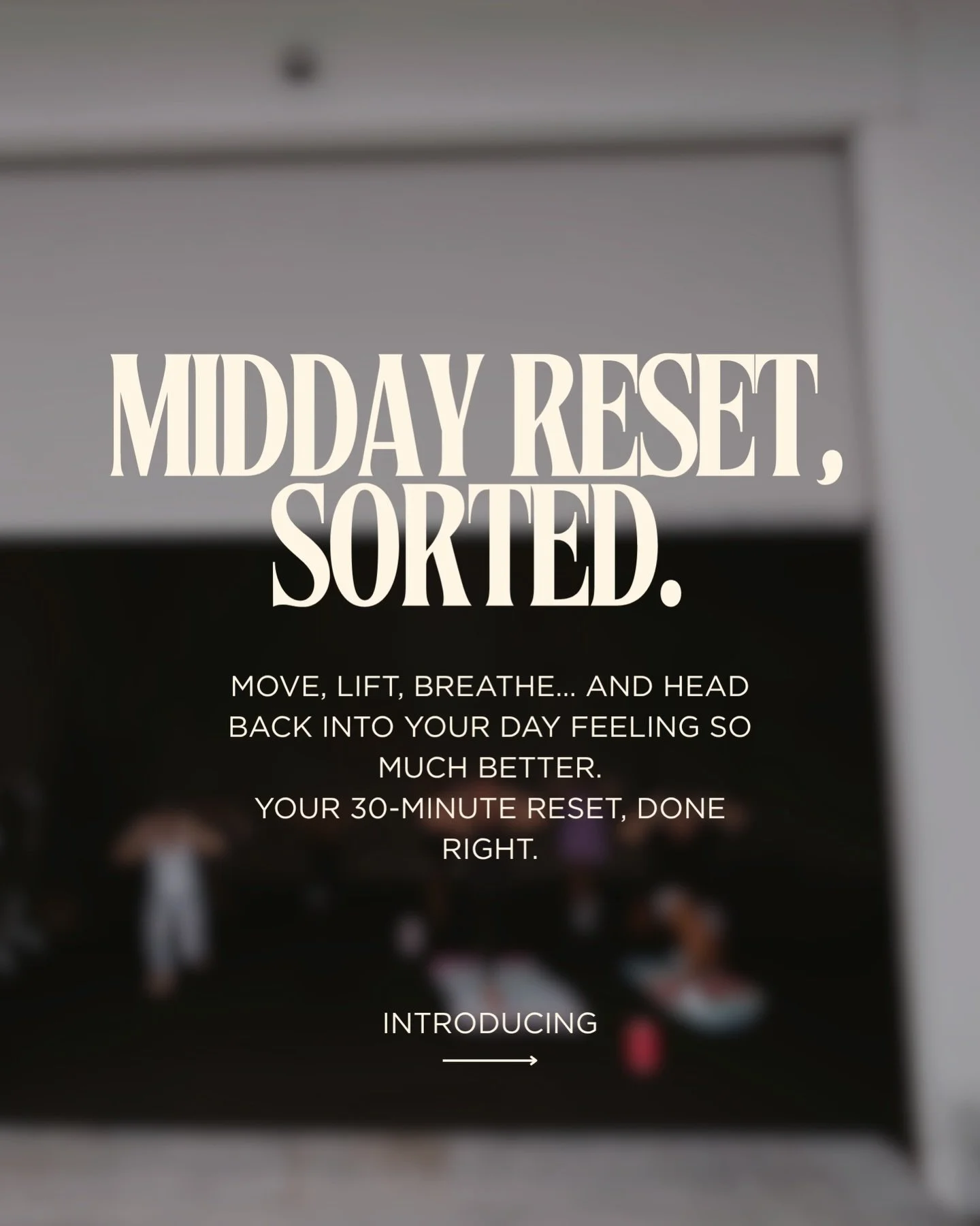 Working from home?

Your lunch break just got better! 

Come move, lift, breathe with us
Tuesdays &amp; Thursdays at 12pm

🤎