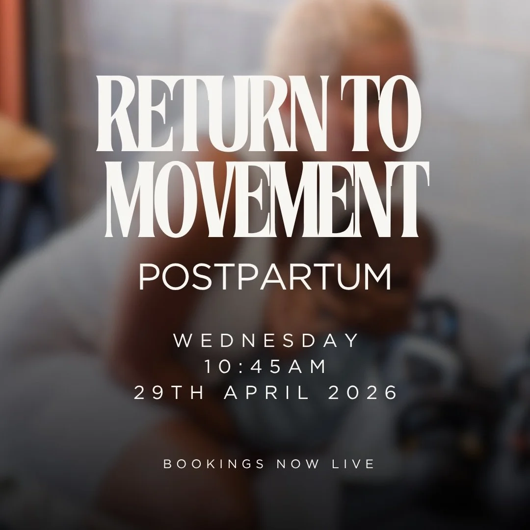 Our next Return to Movement - Postpartum Program is starting 29th April 2026.

This 8-week program is the perfect reintroduction to movement for new mums who are ready to gently rebuild strength in a safe, supportive, all-women&rsquo;s environment.
D